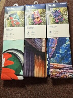 Multicolor House Flag (Set of 3)